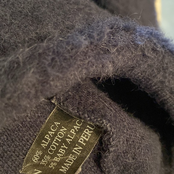 Alpaca 111 women’s zip up light jacket /cardigan - blue - size large - Picture 3 of 6